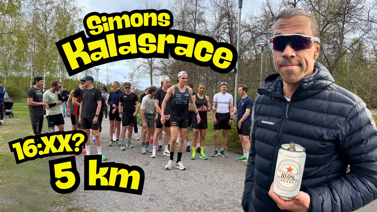 Simons KALASRACE 2025 - HUR FORT kan jag springa på 5 km?! - Adamsteen.se